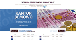 Desktop Screenshot of kantor-bemowo.com.pl